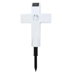 Solar LED Cross Lights til Graveside Memorial - Have Grave Marker Decor