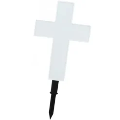 Solar LED Cross Lights til Graveside Memorial - Have Grave Marker Decor