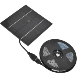 Solar Plant Grow Light Strip Miljövänlig 5W LED Högt ljusflöde Främja tillväxt Solar LED Grow Light Strips 3 Meter / 3,3yd
