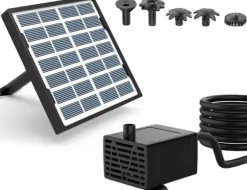 Solar springvand vandfontæne, havedekoration, vandfontæne soldrevet-nem installation