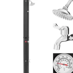 Solar turisthavebruser med termometer og en 35-liters tank