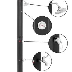 Solar turisthavebruser med termometer og en 35-liters tank