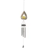 Solar Wind Chime Lys dekorativ udendørs terrasselampe jern kunst gave