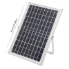 Solardrevet springvandspumpe, solenergidrevet, høj gennemstrømning,sort