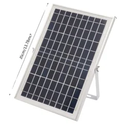 Solardrevet springvandspumpe, solenergidrevet, høj gennemstrømning,sort