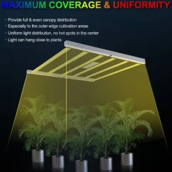 SolarPlay P-720 LED Vokse Lys - 720W Fuldt Spektrum Dæmpbar Daisy Chain 2,75μmol/j 4x4ft Dækning