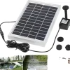 Solartankpumpe, 5W solenergi, 250 L/t flowrate, 60 cm sprøjtehøjde