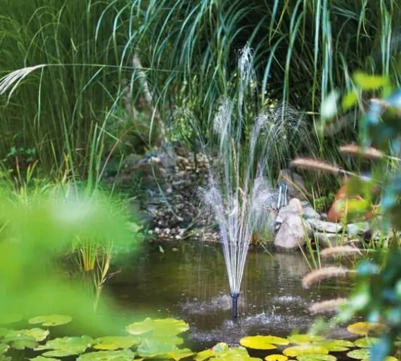 Solartankvandpumpe, 500L/t flowrate, 60cm sprøjtehøjde, solcelledrevet