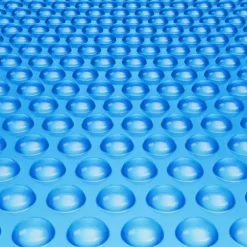 Solartæppe til swimmingpool, 24 x 12 ft rektangel, til både nedgravede og overjordiske pools, 16 mil blåt solar cover, energieffektiv opvarmning
