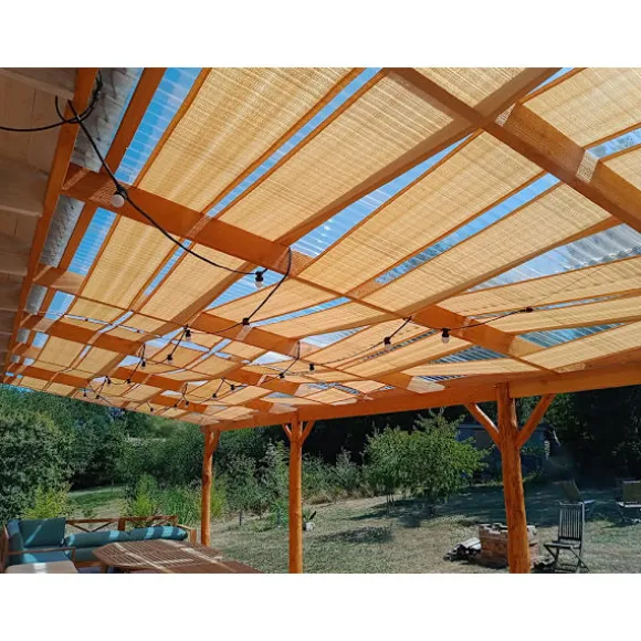 Solbeskyttelsesliste til pavillon HDPE 0,4x5 Grå