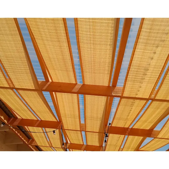 Solbeskyttelsesliste til pavillon HDPE 0,5x5 Grå
