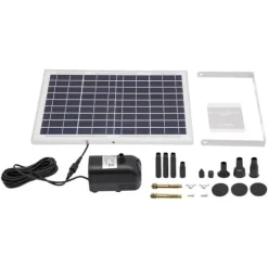 Solbrønd Pumpe Sæt, Solpanel Strøm, Høj Flow Rate,sort