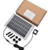 Solcelle fontænepumpe - Vandpumpesæt - 5 W - 500 l/h - Nedsænkelig - Med Solcellepanel - Til Havedam & Iltning