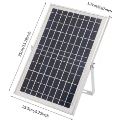 Solcelle fontænepumpe til dam/pool/akvarium - Vandpumpe Sæt - 10 W - 24 V Børsteløs - Max 1000 l/t - Dyser Medfølger - Plast - Sort
