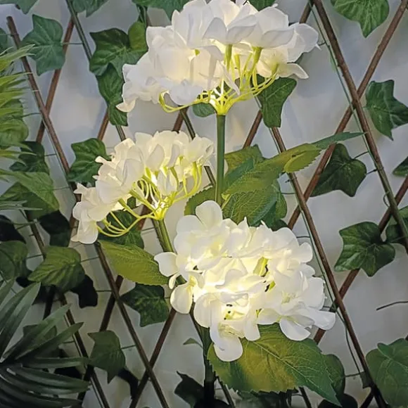Solcelleblomst LED 3000K - Hortensia