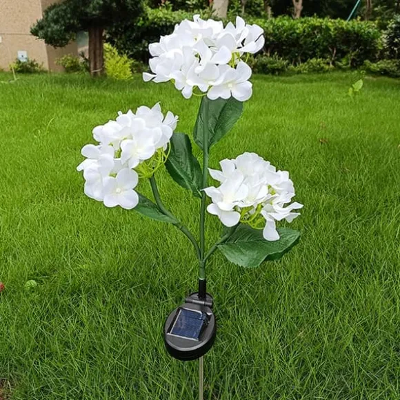 Solcelleblomst LED 3000K - Hortensia