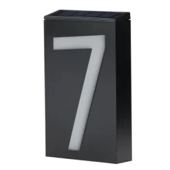 Solcelledrevet husnummerlys 7