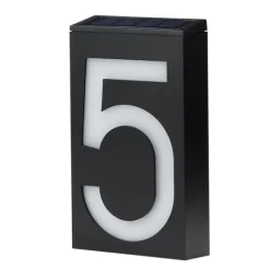 Solcelledrevet husnummerlys 5