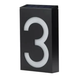 Solcelledrevet husnummerlys 3