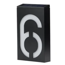 Solcelledrevet husnummerlys 6