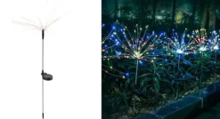 Solcellehavelampe DANDELION 120 LED HIT GARDEN RGB 2x JUL