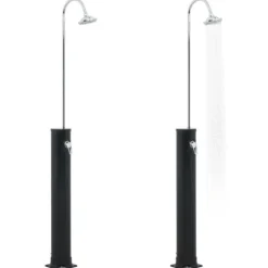 Soldrevet udendørs bruser - Solbruser 20L | Farve: Sort | Størrelse: 214 cm