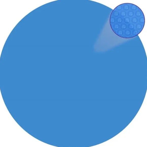 Solopvarmende poolovertræk - Rundt PE | Diameter: 549 cm | Farve: Blå