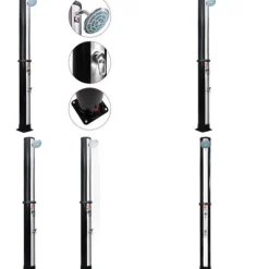 Solopvarmet udendørsbruser med brusehoved og hane 40 l - Solopvarmet Bruser - Solopvarmede Brusere - Home & Living
