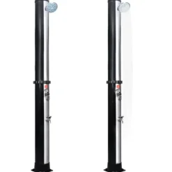 Solopvarmet udendørsbruser med brusehoved og hane 40 l - Solopvarmet Bruser - Solopvarmede Brusere - Home & Living