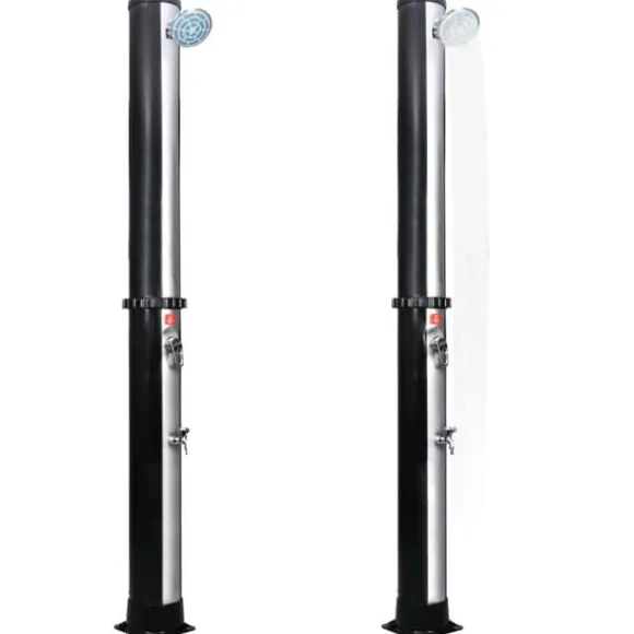 Solopvarmet udendørsbruser med brusehoved og hane 40 l - Solopvarmet Bruser - Solopvarmede Brusere - Home & Living