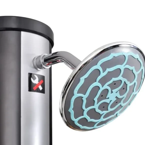 Solopvarmet udendørsbruser med brusehoved og hane 40 l - Solopvarmet Bruser - Solopvarmede Brusere - Home & Living