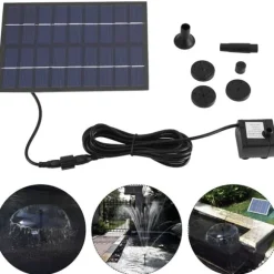 Solpanel Drevet Vandfontænepumpe Akvarium Dam Pool Hjem Have Vandingssæt