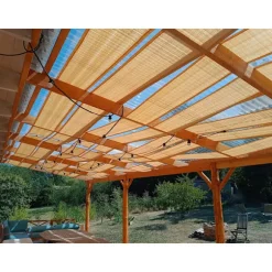 Solskærmsbælte til pavillon HDPE 0,4x5 Sand