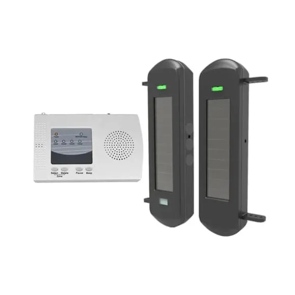 Solstrålesensor Sikkerhedssystem, 800m Trådløs Rækkevidde, 100m Detektionsområde,EU stik, KIT1