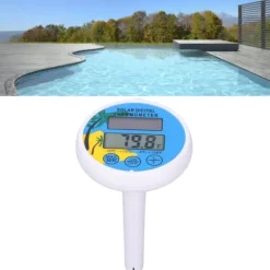 Soltermometer Minimum Maximal Vattentemperatur Display Digital termometer för swimmingpool