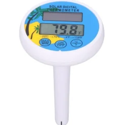 Soltermometer Minimum Maximal Vattentemperatur Display Digital termometer för swimmingpool