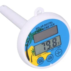 Soltermometer Minimum Maximal Vattentemperatur Display Digital termometer för swimmingpool