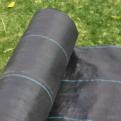 Sort agrotekstil til ukrudt, mulching, 3,2x100m, 70g pløkker
