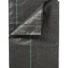 Sort landskabsdug 1 x 25 m, UV-behandlet, 100 g/m² - Ukrudtsbekæmpende bunddug