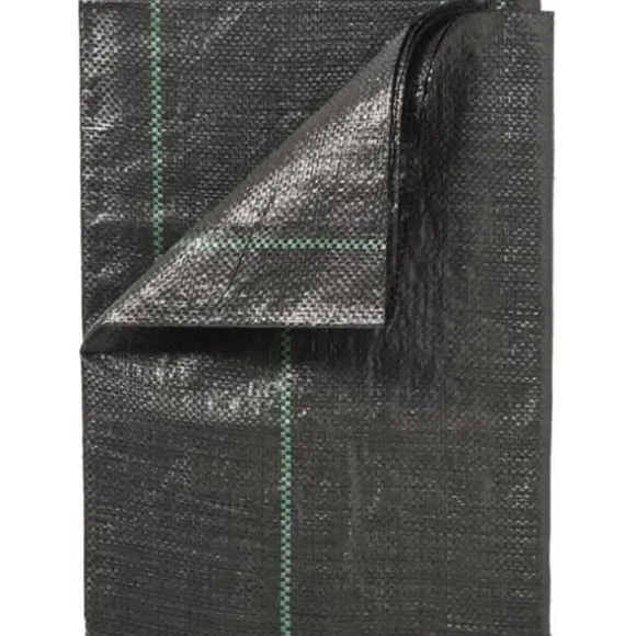 Sort landskabsdug 1 x 25 m, UV-behandlet, 100 g/m² - Ukrudtsbekæmpende bunddug