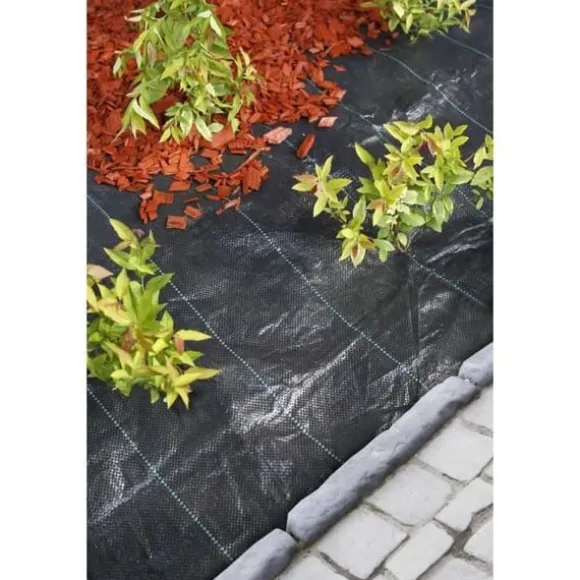 Sort landskabsdug 1 x 25 m, UV-behandlet, 100 g/m² - Ukrudtsbekæmpende bunddug