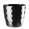 Sort plastik urtepotte 18 cm krystal