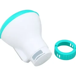 Spa Chemical Dispenser med termometer Återanvändbar Lake Blue Swimming Pool Chlorine Tablet Floater
