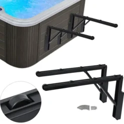 Spa cover-løfter - Hot Tub Cover Lifter / Spa Cover Roller - Universal pasform til flere størrelser og former - Fritstående - 2-pak - Rosa
