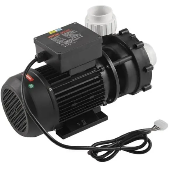 Spa pumpe, dobbelt hastighed, 56-ramme, 2" port, 90° roterende interface, TÜV certificeret