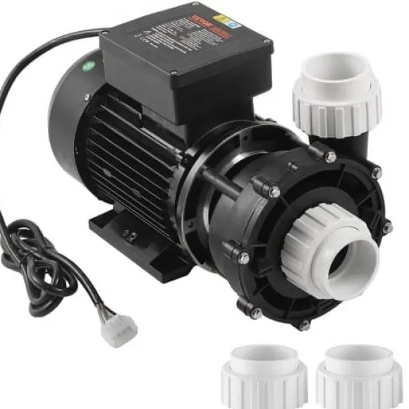 Spa pumpe, dobbelt hastighed, 56-ramme, 2" port, 90° roterende interface, TÜV certificeret
