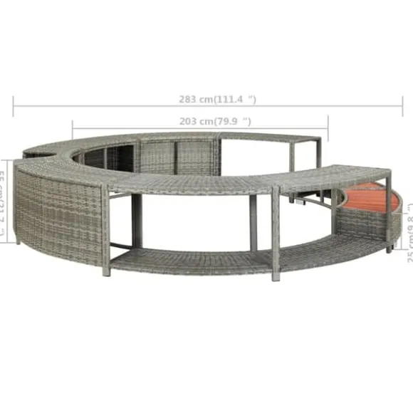 Spakant polyrattan grå - Spakant - Spakanter - Home & Living