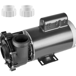 Spa-pumpe med 2 hastigheder, 1600W, 39 M³/h, 15 M/400W, 19 M³/h, anti-lækage, overophedningsbeskyttelse, til hjemme- og udendørs spa.