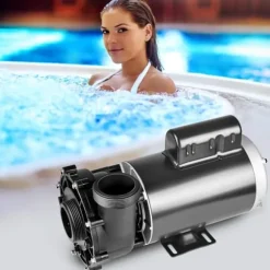 Spa-pumpe med 2 hastigheder, 1600W, 39 M³/h, 15 M/400W, 19 M³/h, anti-lækage, overophedningsbeskyttelse, til hjemme- og udendørs spa.