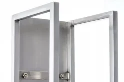 Spark 120cm Stainless Steel Metal Firewood Rack for Indoor/Outdoor Use, 25x25cm